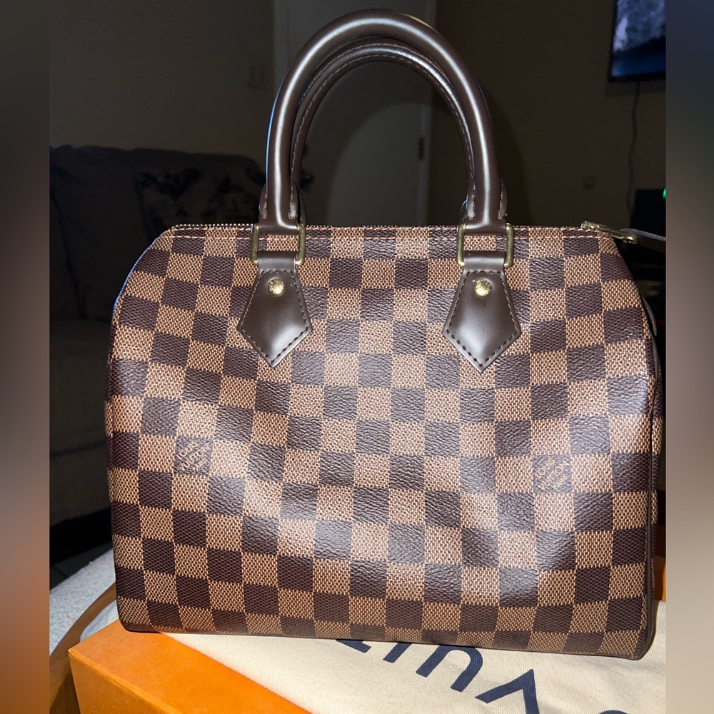 Louis Vuitton Brown Checkered Handbag